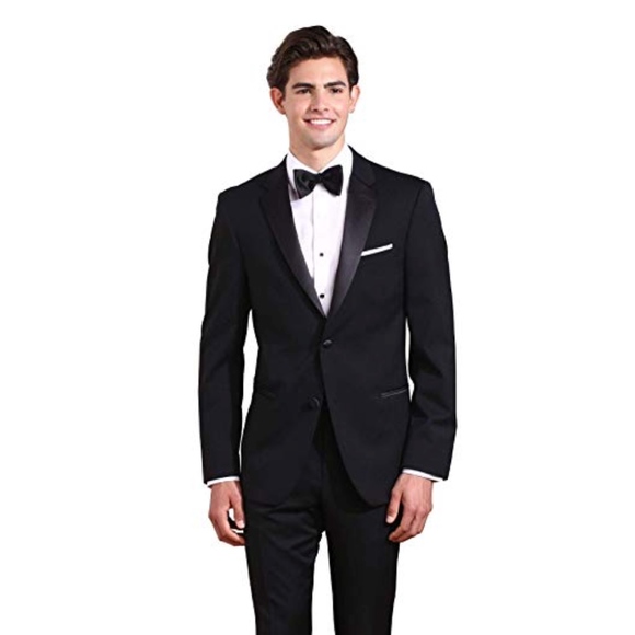 Neil Allyn Men’s Wool Tuxedo Jacket NWT Satin Notch Lapel 2 Button Size 38 - Picture 4 of 5